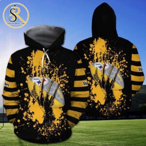 Pittsburgh Steelers Skull Hand 3D Hoodie Zip Hoodie, Nfl 3D All Over Print Hoodie SeratyArt