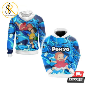 Ponyo New Style 3D Hoodie SeratyArt