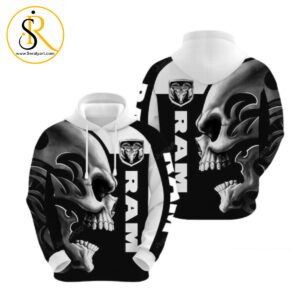 Ram Trucks Skull Black White Ram Trucks Ram Trucks 3D Hoodie SeratyArt