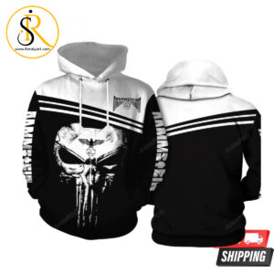 Rammstein Punisher Skull Men And Women Rammstein Punisher Skull Rammstein 3D Hoodie SeratyArt
