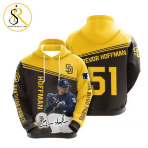 San Diego Padres Trevor Hoffman 3D Hoodie SeratyArt