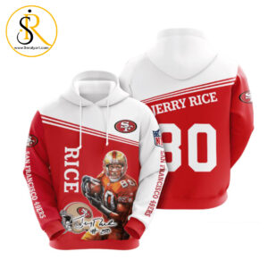 San Francisco 49Ers Jerry Rice 3D Hoodie SeratyArt