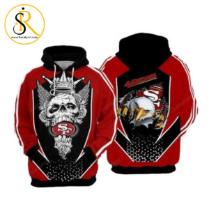 San Francisco 49Ers Nfl Football King Skull San Francisco 49Ers 3D Hoodie SeratyArt