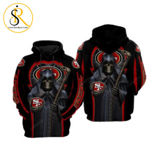 San Francisco 49Ers Nfl Football Skull Death San Francisco 49Ers 3D Hoodie SeratyArt