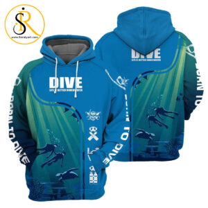 Scuba Diving 3D All Over Printed Shirt SeratyArt