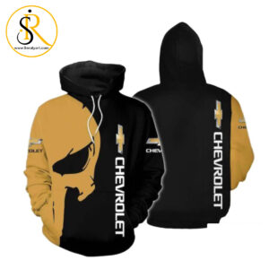 Skull Chevrolet Car 3D Hoodie SeratyArt