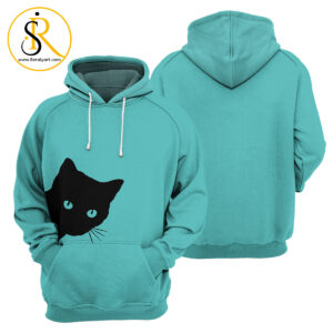 Sneaky Black Cat 3D All Over Printed Shirt SeratyArt