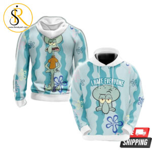 Spongebob Squarepants Squidward 3D Hoodie SeratyArt
