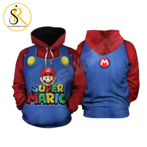 Super Mario Odyssey Mario Inspired 3D Hoodie SeratyArt