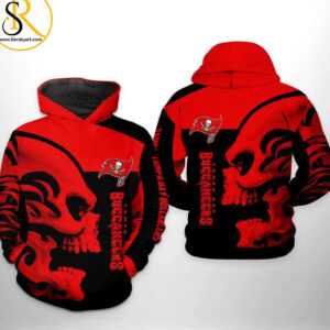 Tampa Bay Buccaneers Nfl Skull 3D All Over Print Zip Up Hoodie Option SeratyArt