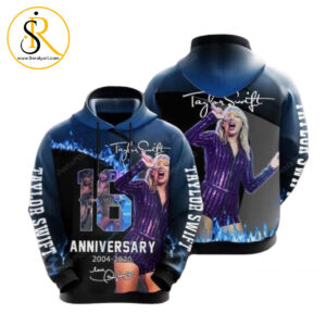 Taylor Swift 16Th Anniversary Signature 3D Hoodie SeratyArt