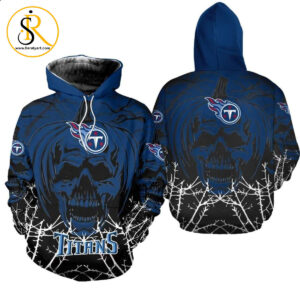 Tennessee Titans Halloween Pumpkin Skull Print 3D Hoodie Zip Hoodie, Nfl 3D All Over Print Hoodie SeratyArt