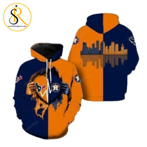 Texas Longhorns Houston Astros Heartbeat Love Ripped 3D Hoodie SeratyArt