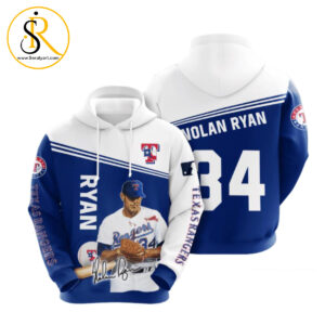 Texas Rangers Nolan Ryan 3D Hoodie SeratyArt