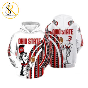 The Cat In The Hat Ohio State Buckeyes Ncaa Skull 3D Hoodie SeratyArt