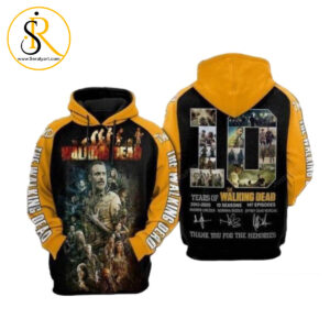 The Walking Dead Anniversary 3D Hoodie SeratyArt
