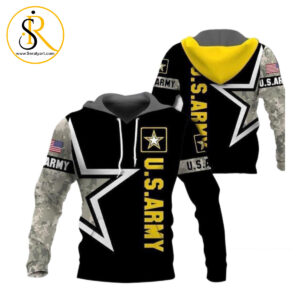 Us Army Star 3D Hoodie SeratyArt