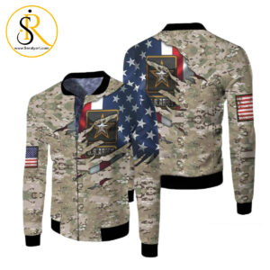 Us Flag Us Army Alled Style T Jersey Bomber Model 6390 3D Hoodie SeratyArt