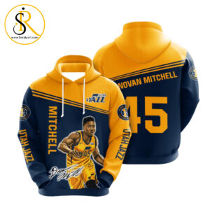 Utah Jazz Donovan Mitchell 3D Hoodie SeratyArt